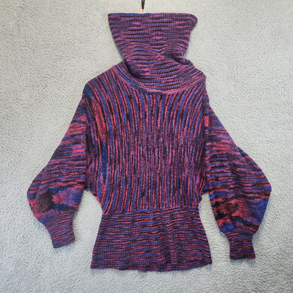 EV Ltd‎ Women's Funnel Neck Dolman Sleeve Textured Knit Sweater Womens S,M,L?
